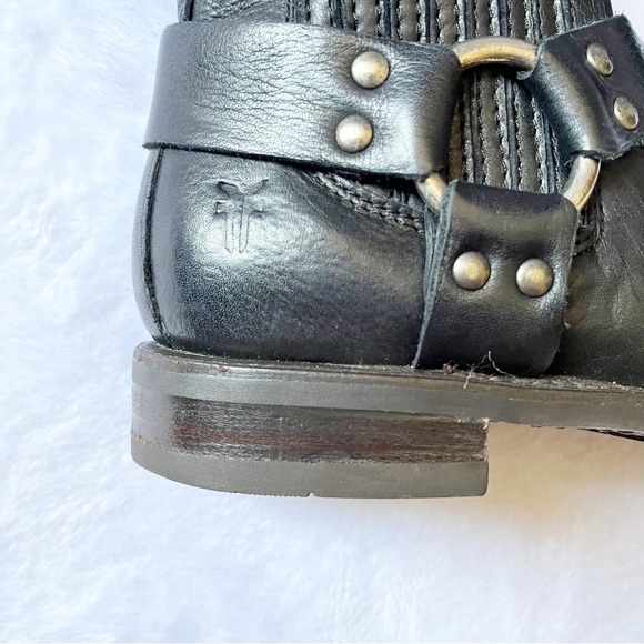 Frye Veronica Harness Chelsea Boot Black Sz 6.5 Cavalry - Picture 4 of 10